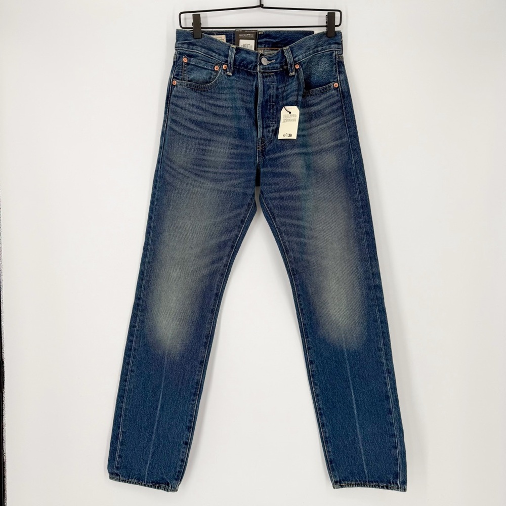 Levi’s Premium 501 '54 Original Fit Jeans 30x32 NWT Dark‎ Wash Only If Rigid